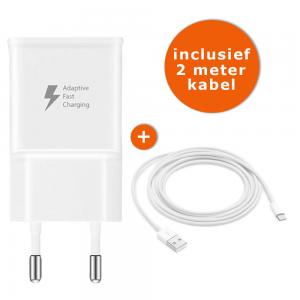 Oplader voor Samsung Galaxy S10E met extra lang snoer 1